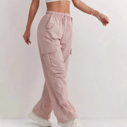 High Waist Drooping Quick-drying Leisure Wide Leg Track Pants hercurva