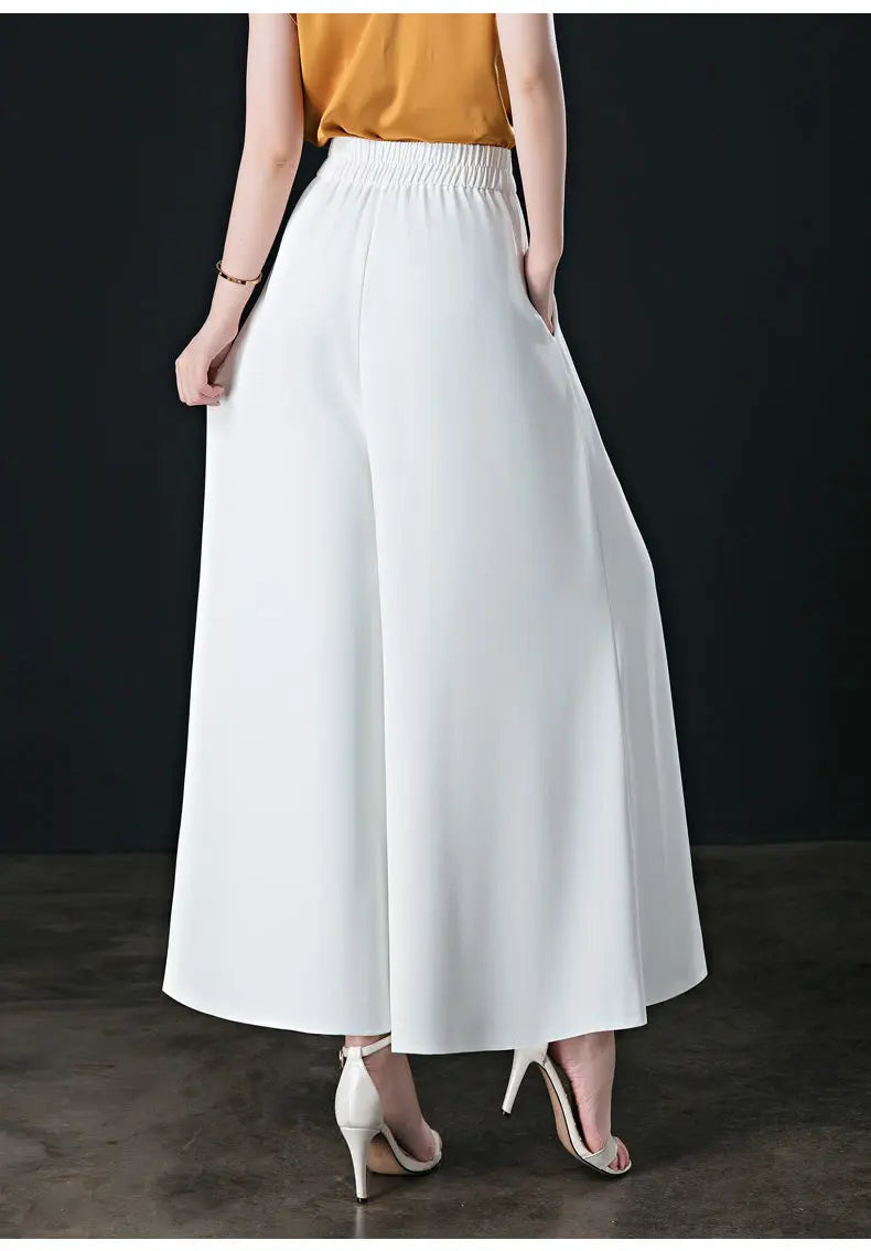 Women's Loose Fashion High Waist Thin Wide Leg Pants hercurva