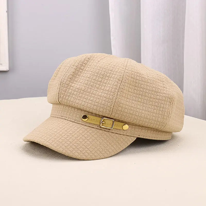 Women's Outdoor Warm Sunshade Pleated Octagonal Hat hercurva