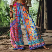 Women's Bohemian Vacation Loose Wide-leg Pants hercurva