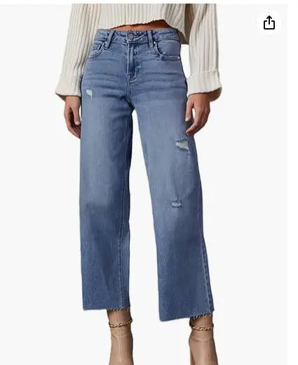 Women's High Waisted Loose Jeans hercurva