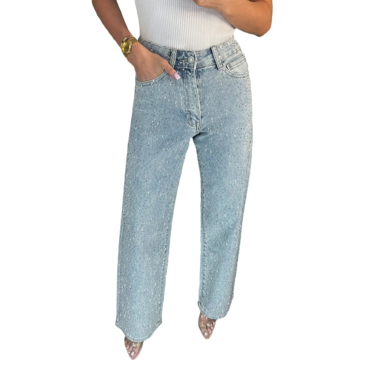 Summer High Waist All-matching Pants Women's Denim hercurva