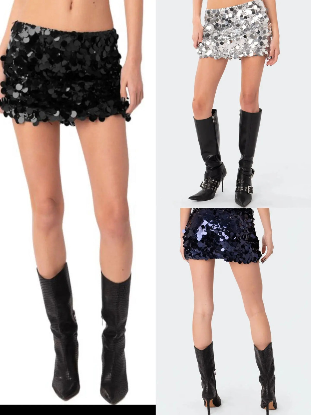 Women's Irregular Sequin Fashion Short Skirt hercurva
