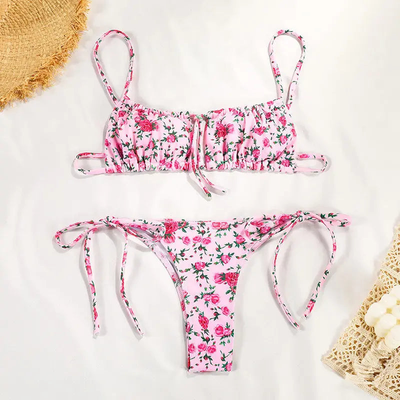 Swimwear Women's Printed Strap Bikini hercurva