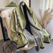 Lady Style Cashmere-like Double-sided Thermal Student Scarf Air Conditioning Shawl hercurva