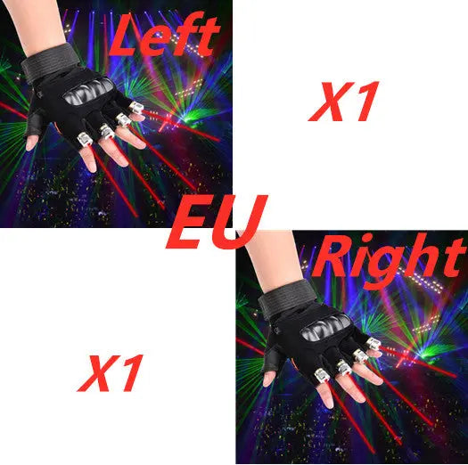 Stage Show  Red Green Laser Gloves hercurva
