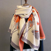 Double-sided Winter Thicken Thermal Scarf Temperament Shawl Outer Match hercurva