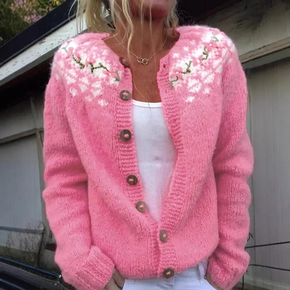 3D Digital Printing Cardigan Knitted Coat hercurva