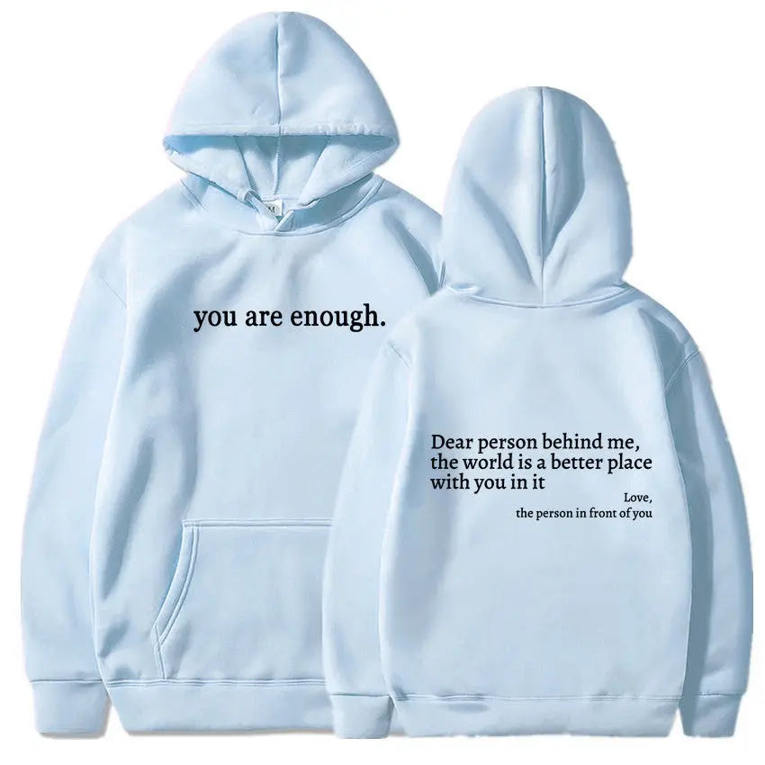 Women's Brushed Hoody Plain Letters hercurva