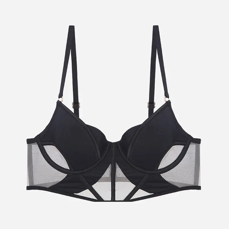Glossy Mesh Hollow French Underwear Women hercurva