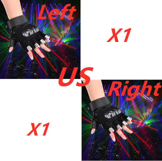 Stage Show  Red Green Laser Gloves hercurva