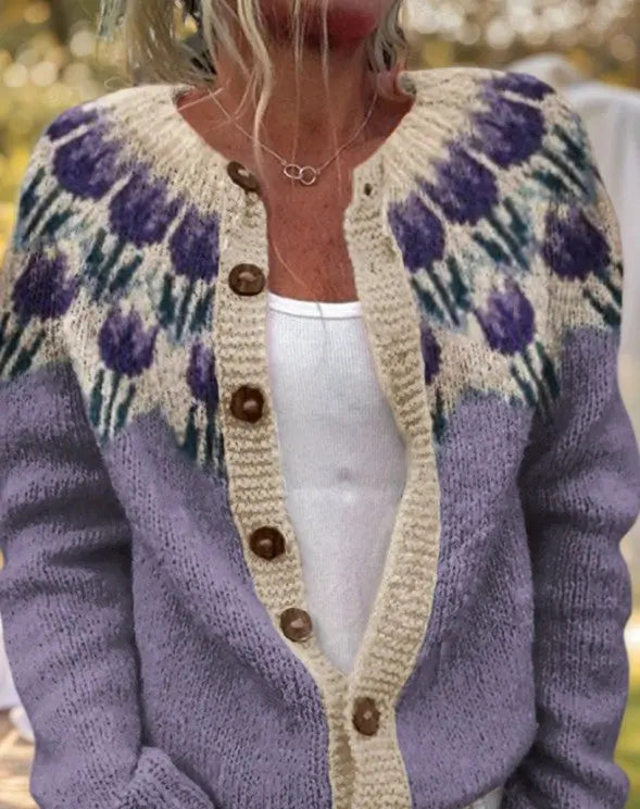 3D Digital Printing Cardigan Knitted Coat hercurva