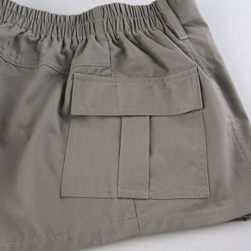 Women's Asymmetric Low Waist Casual Woven Shorts hercurva