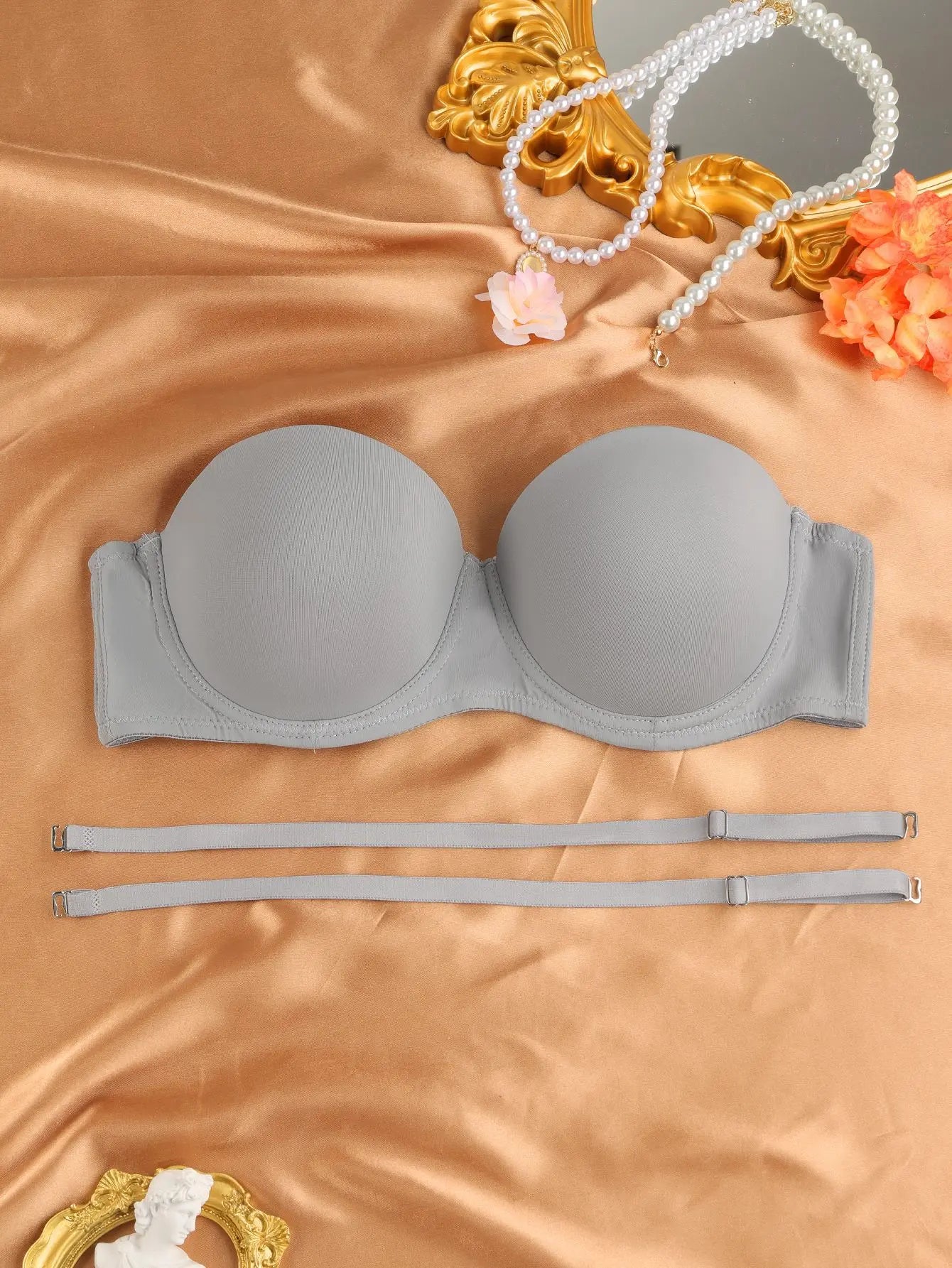 Gathered Anti-slip Plus-size Bras For European And American Export Markets hercurva