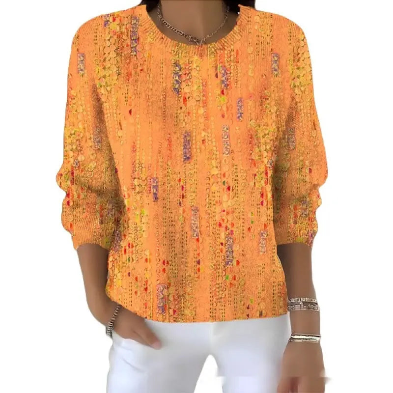 Women's Round-Neck Casual Commuter Sweater hercurva