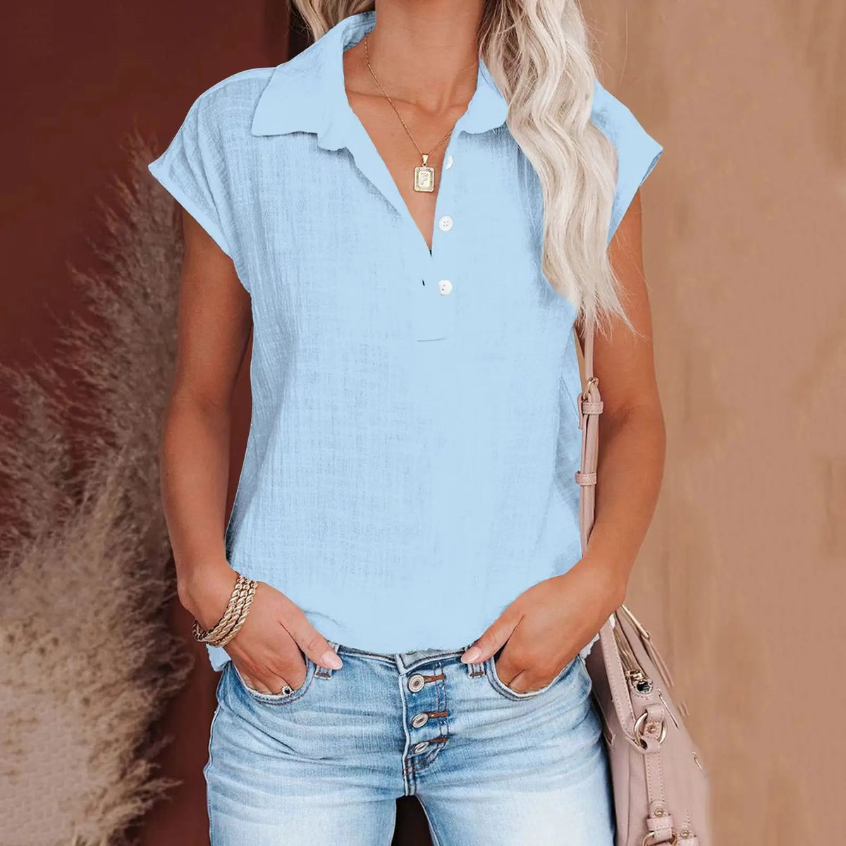 Women's Retro Cotton-linen Shirt hercurva