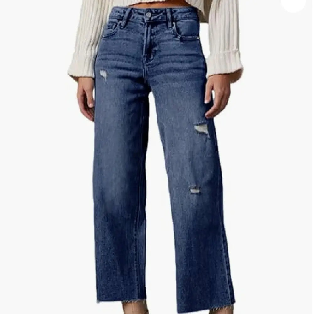Women's High Waisted Loose Jeans hercurva
