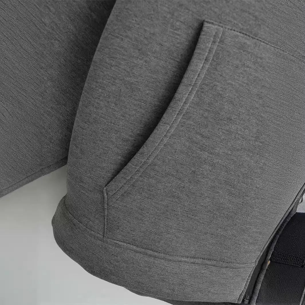 Winter Zipper High Street Double Pocket Oversized Loose Sweater hercurva