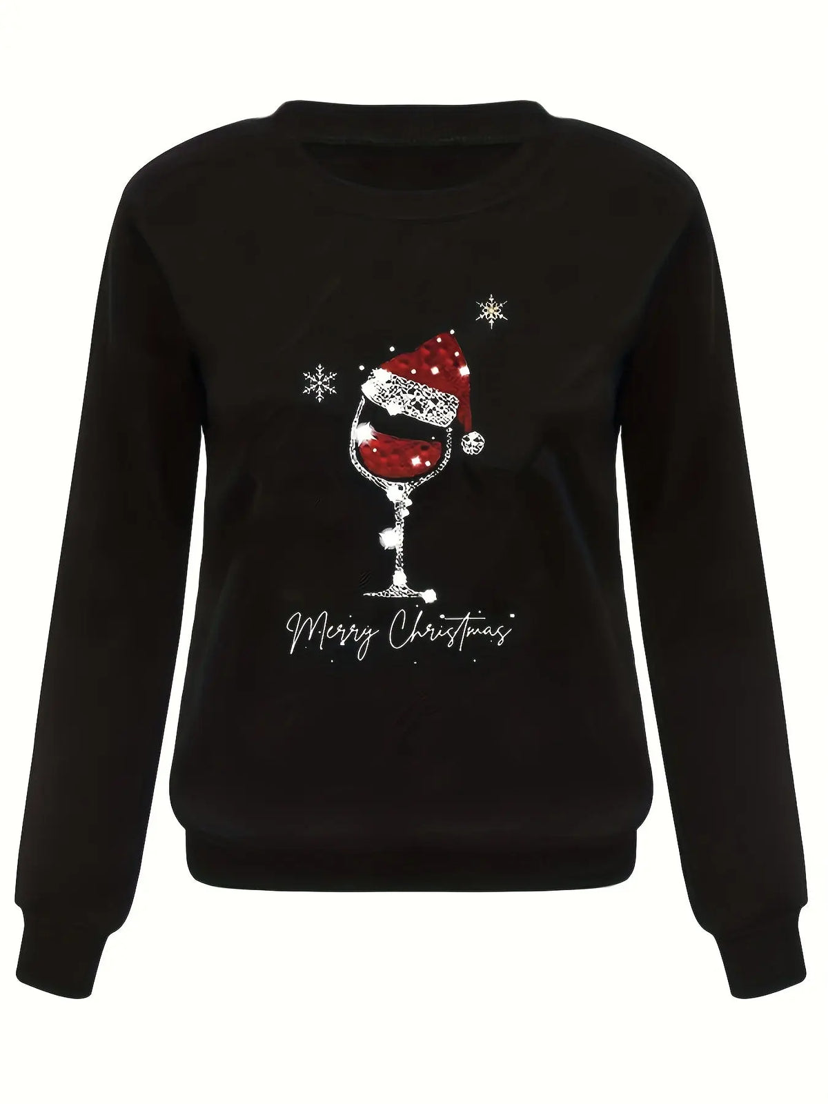 Women's Christmas Printed Loose Top Long Sleeve hercurva
