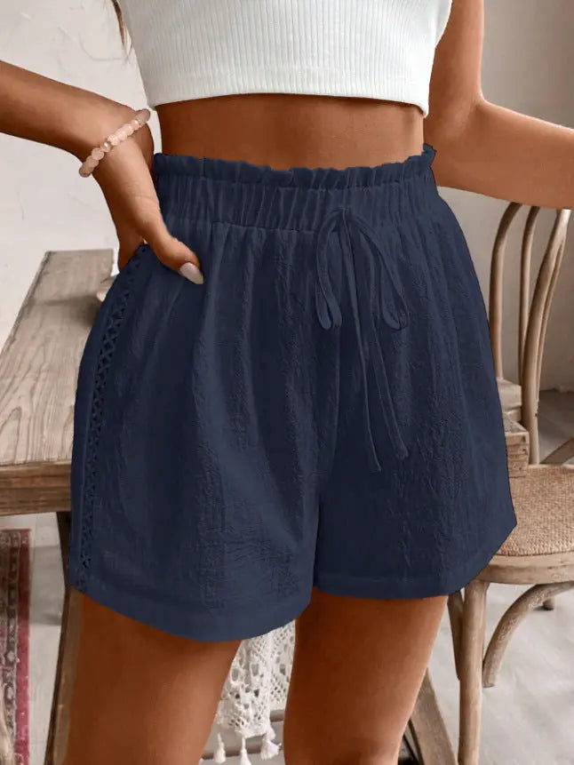 Solid Color Casual Shorts Summer Loose All-matching Pants hercurva