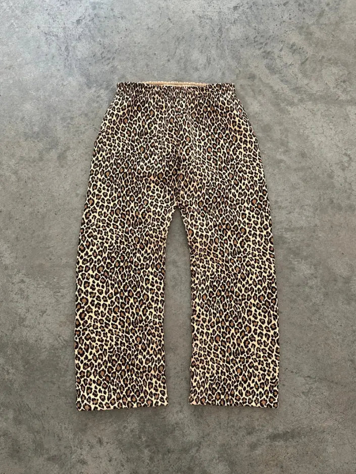 American Vintage Leopard Print Printed Hoodie Men And Women hercurva