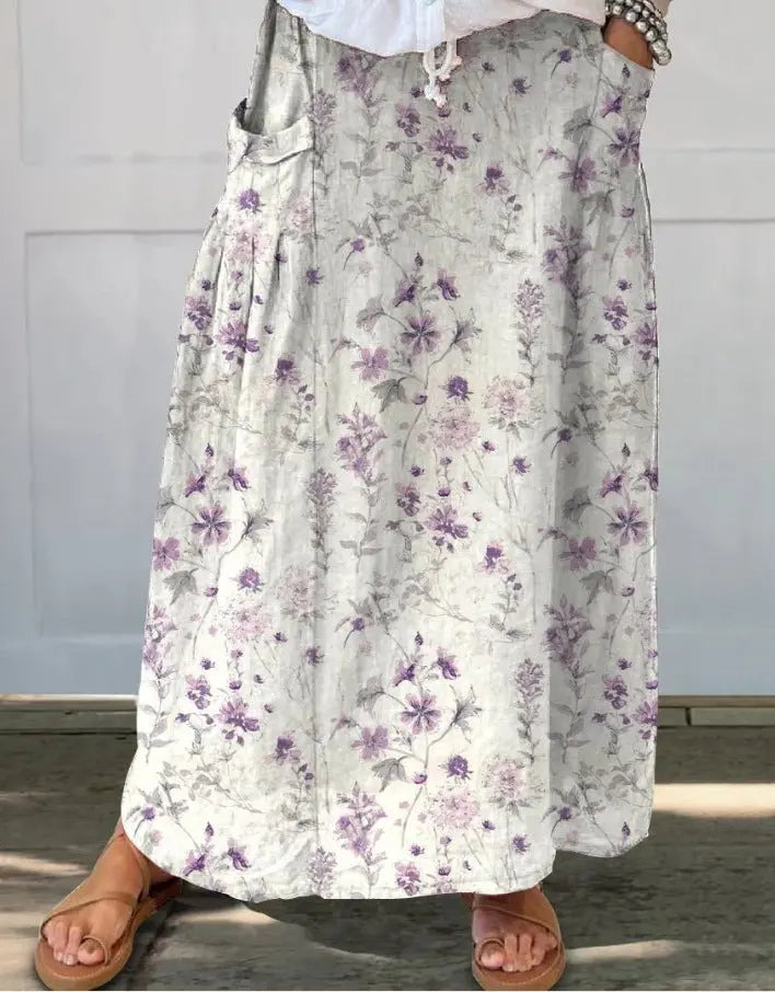 Women's Retro Element Printed Skirt hercurva