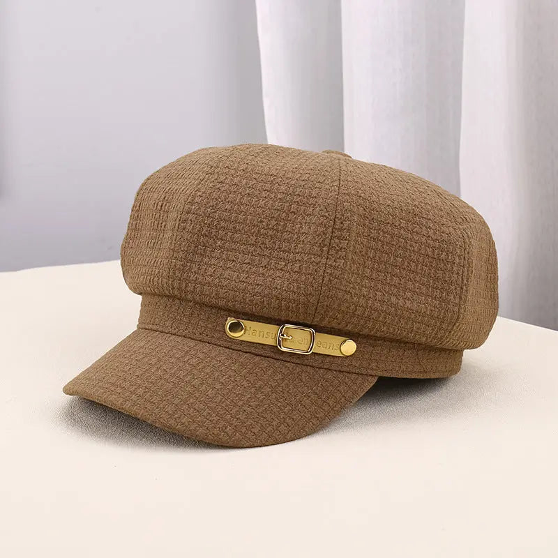 Women's Outdoor Warm Sunshade Pleated Octagonal Hat hercurva