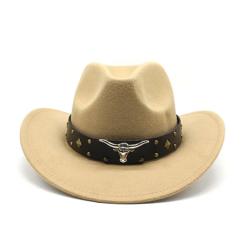 Polyester Retro Jazz Western Cowboy Hat hercurva