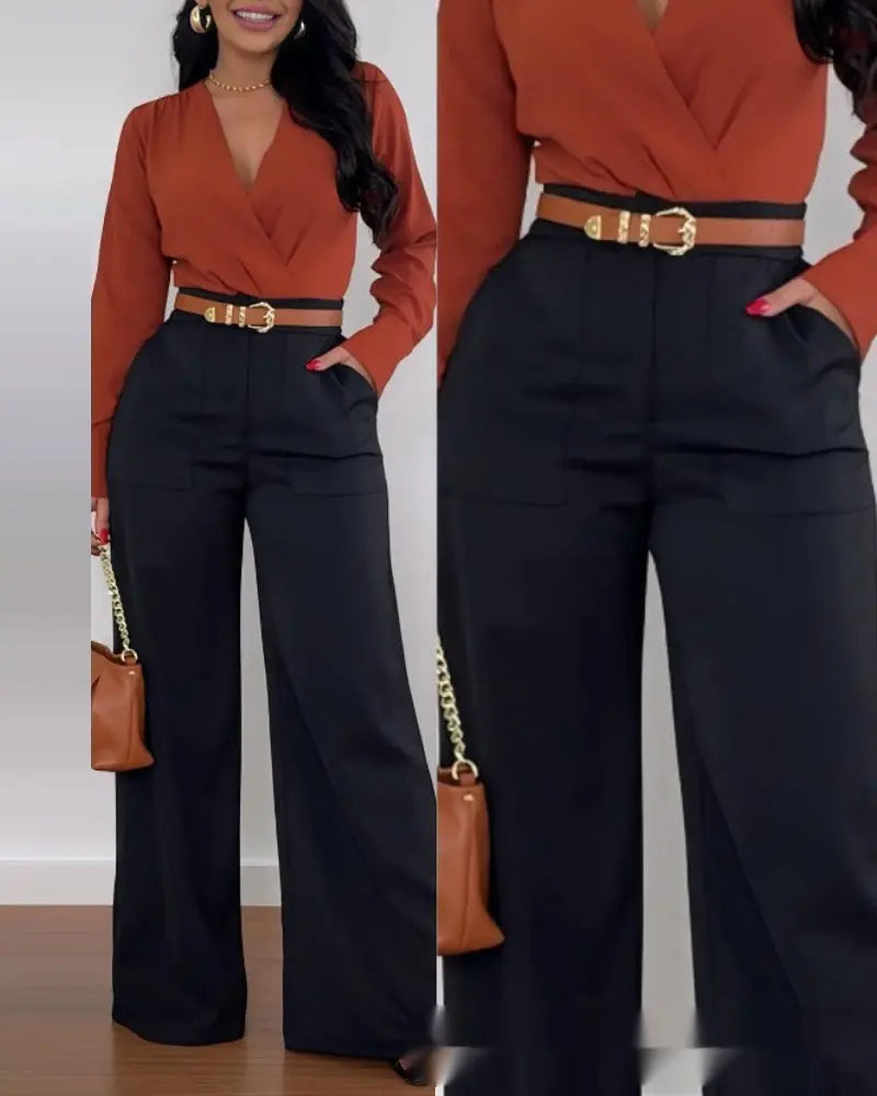 Solid Color BASIC Versatile Casual Flared Pants hercurva