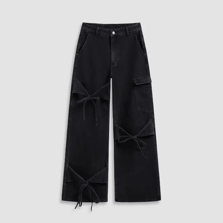 Women's Fashionable Wide Leg Pants Loose Trousers hercurva