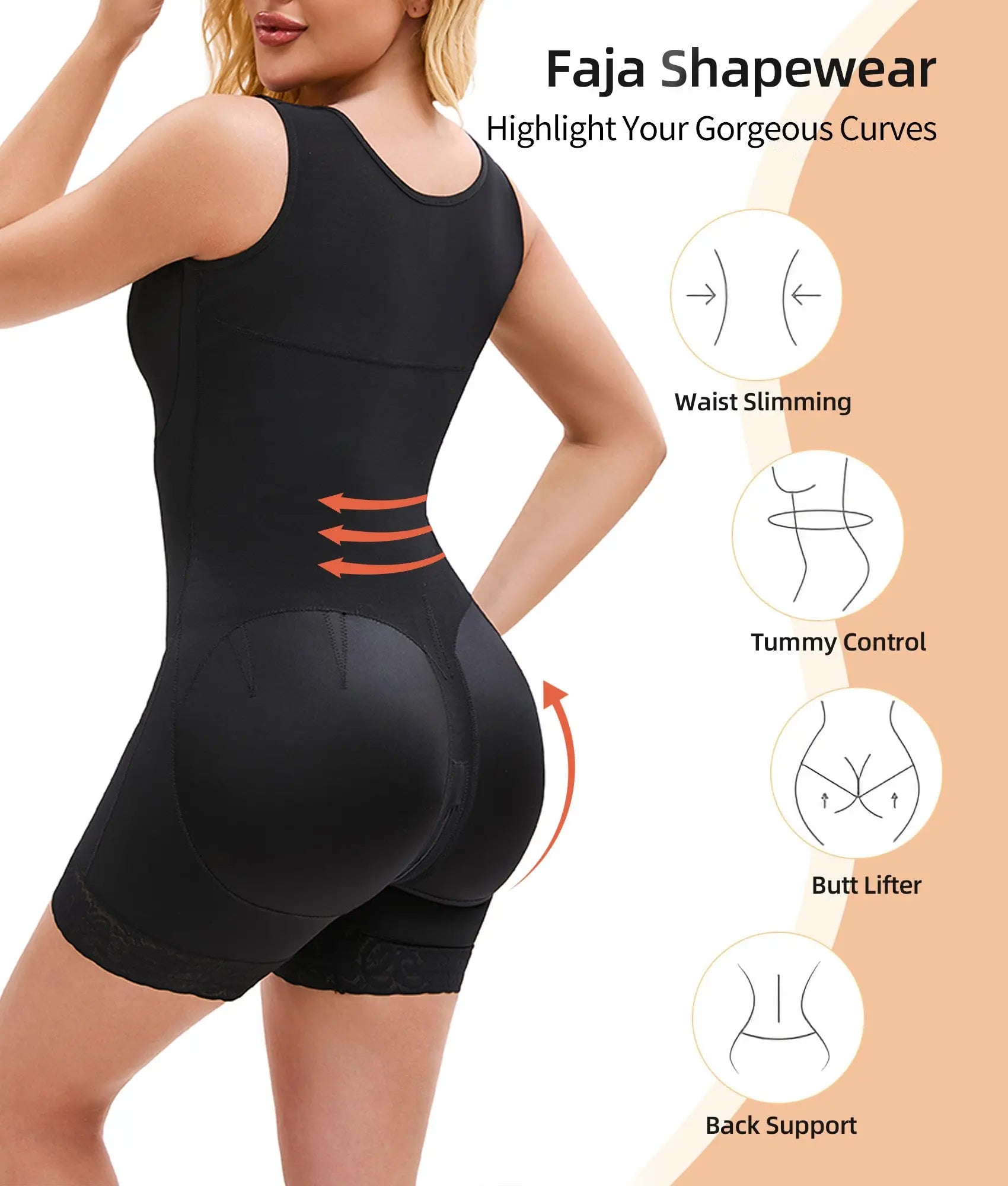 Fajas Colombiana Shapewear For Women Tummy Control Post Surgery Full Body Shaper Butt Lifter With Zipper Crotch Skimsbodysuits Elegant Bodysuit Faja Shaper hercurva