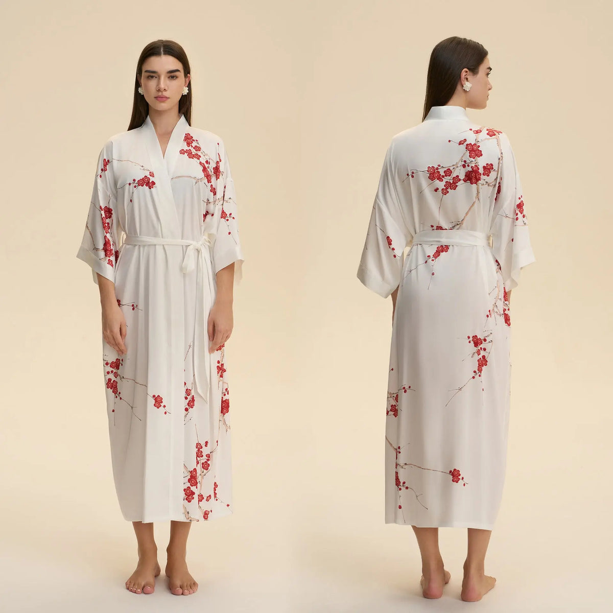 New Satin Plus Size Pajamas For Women Lightweight Loungewear Robe hercurva