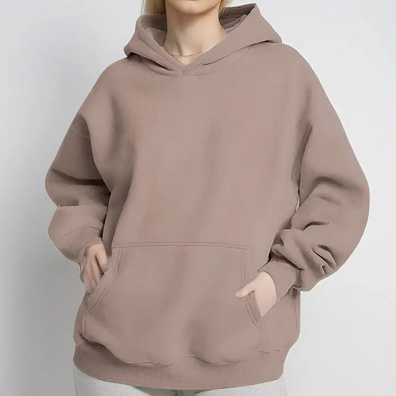 Loose Casual Temperament Long Sleeve Hooded Sweater hercurva