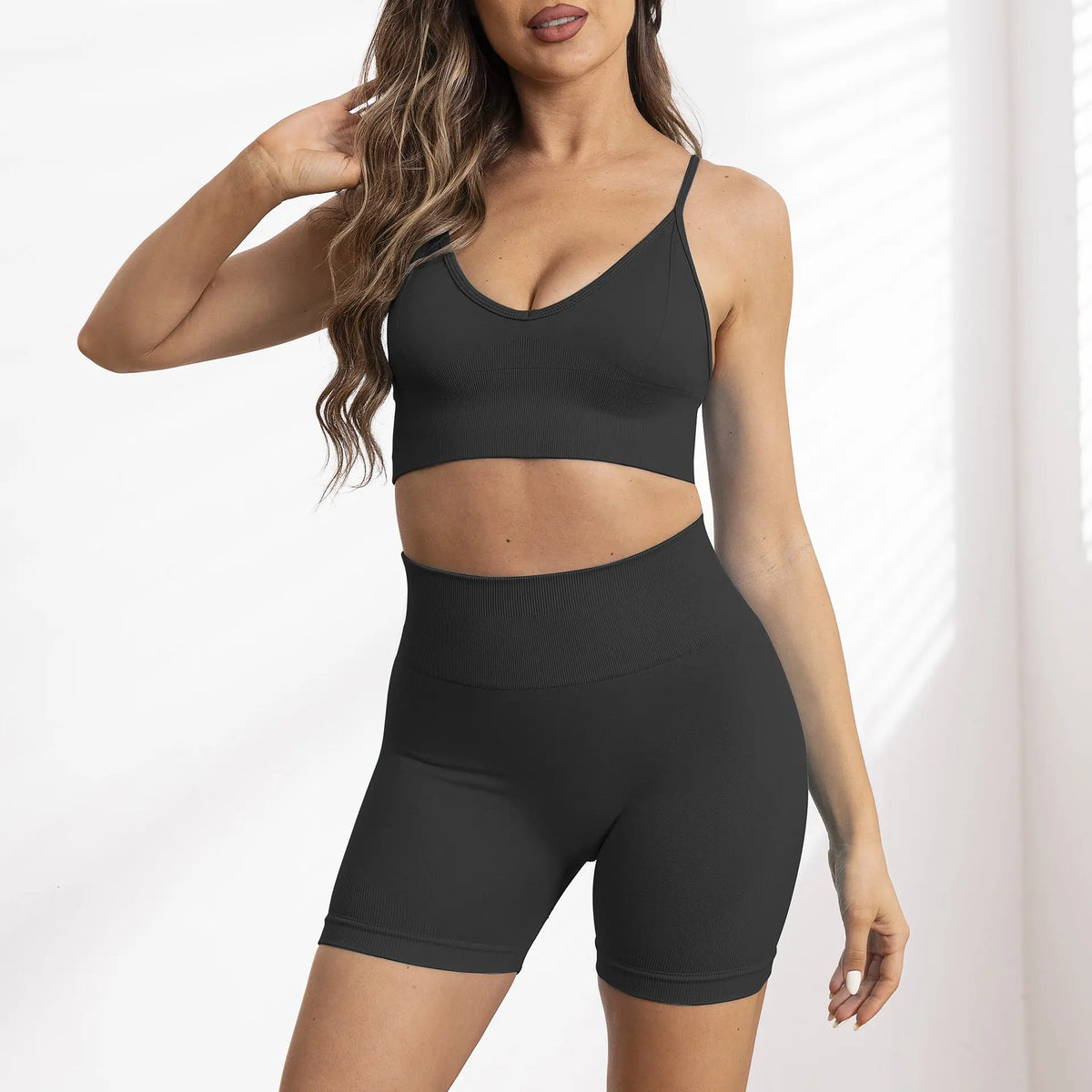 Seamless Yoga Suit Outdoor Fitness Sportswear Women hercurva