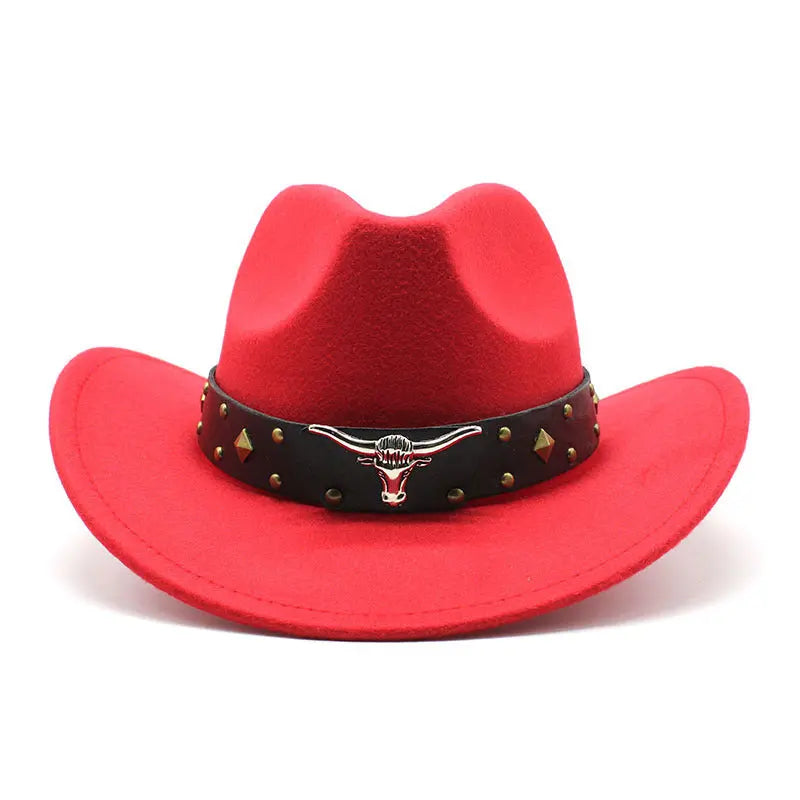 Polyester Retro Jazz Western Cowboy Hat hercurva