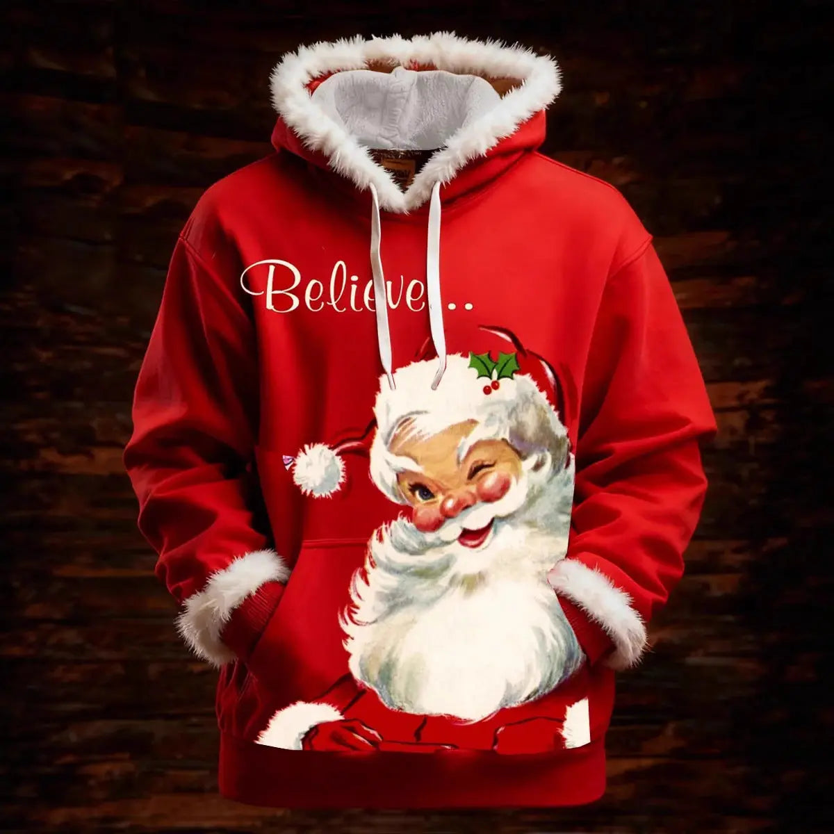 Women's Winter Merry Christmas Hoodie With Pockets hercurva