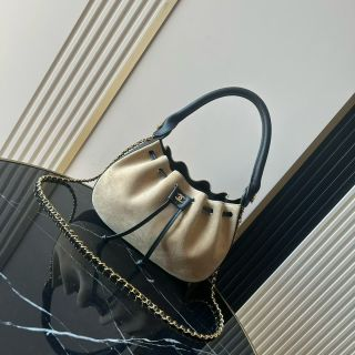 Chanel 2026 Small Hobo Bag 24cm Suede Leather