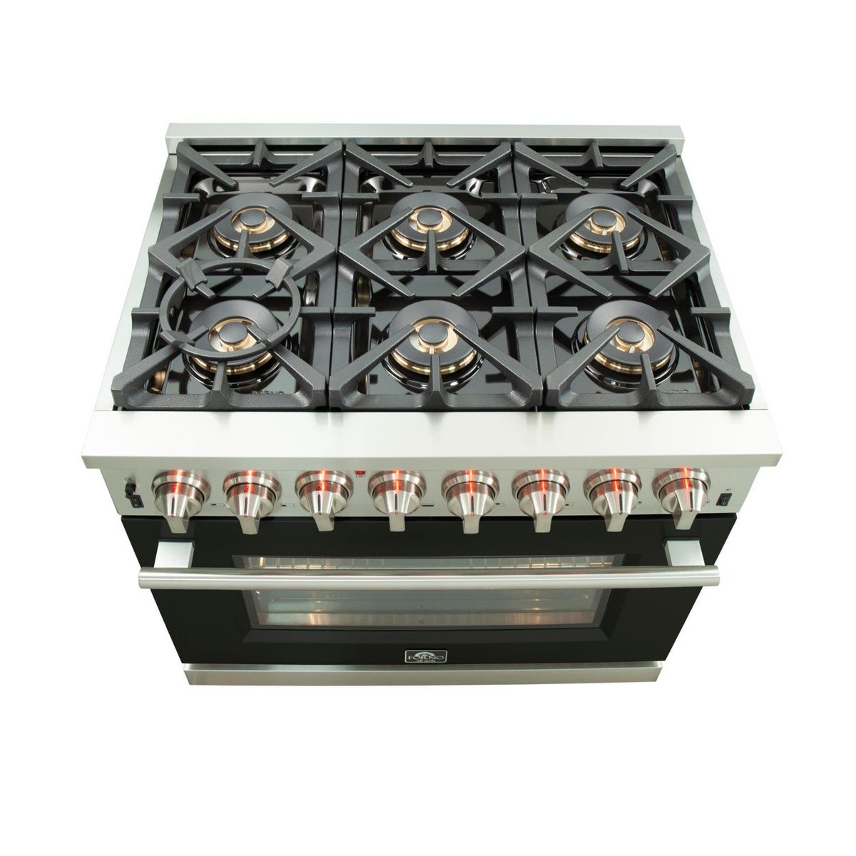 Forno FFSGS6187-36 36″ Capriasca Gas Range with Electric Oven