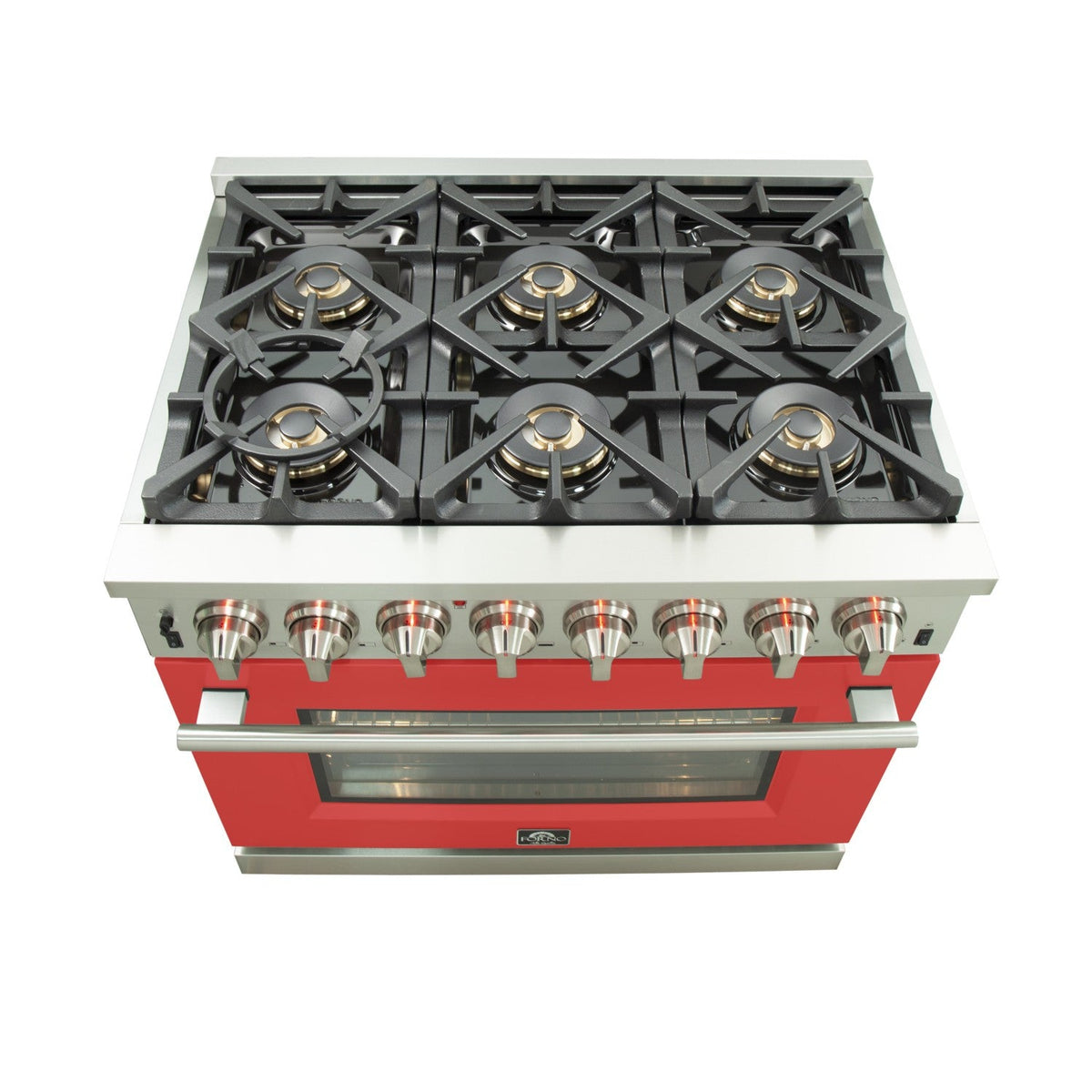 Forno FFSGS6187-36 36″ Capriasca Gas Range with Electric Oven