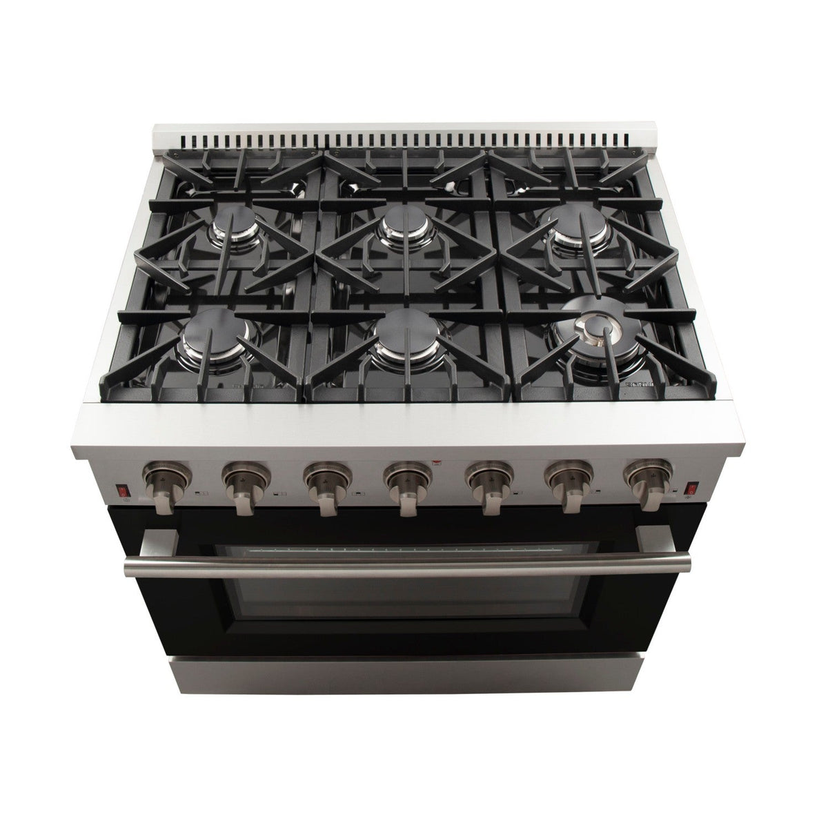 Forno FFSGS6244-36 36″ Galiano Gas Range with FORNO ALTA QUALITA Pro-Style Gas 6 Italian Burners 83,000 BTU All Stainless Steel
