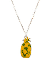 GG NECKLACE PENDANT PINEAPPLE PATTERN