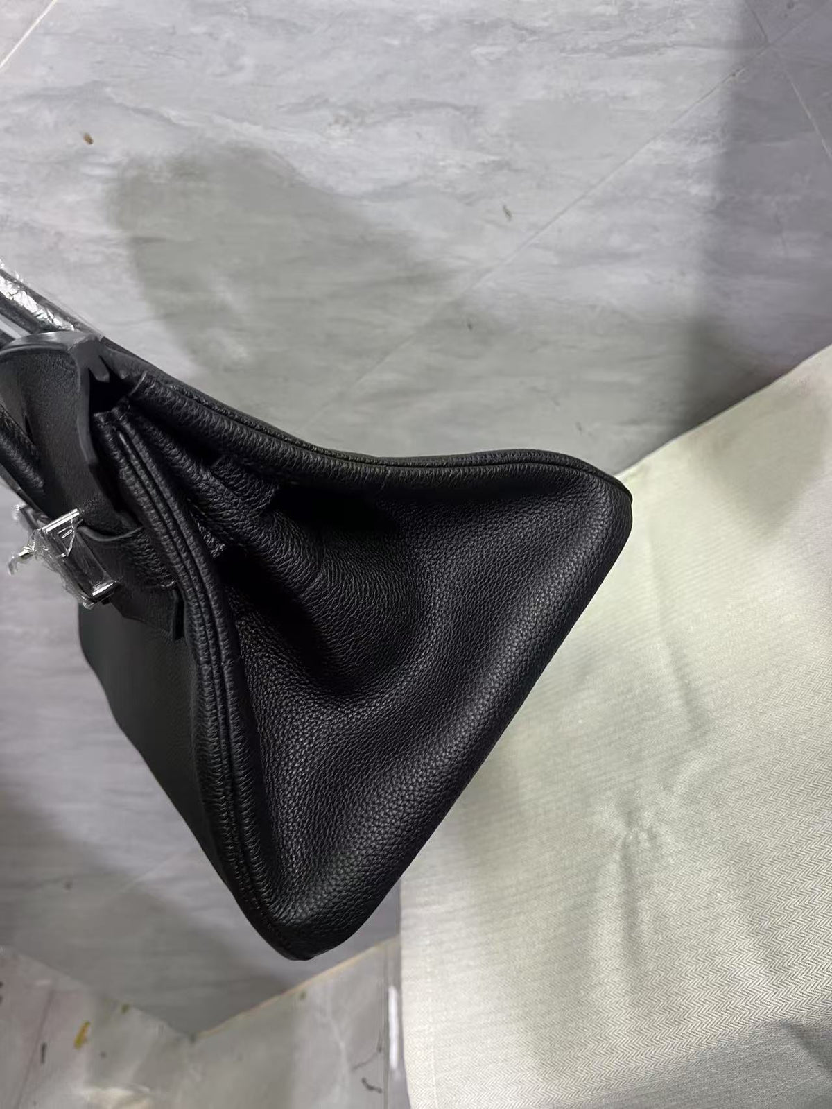 Hermes Birkin 42cm Bag Black Silver Hardware Togo Leather