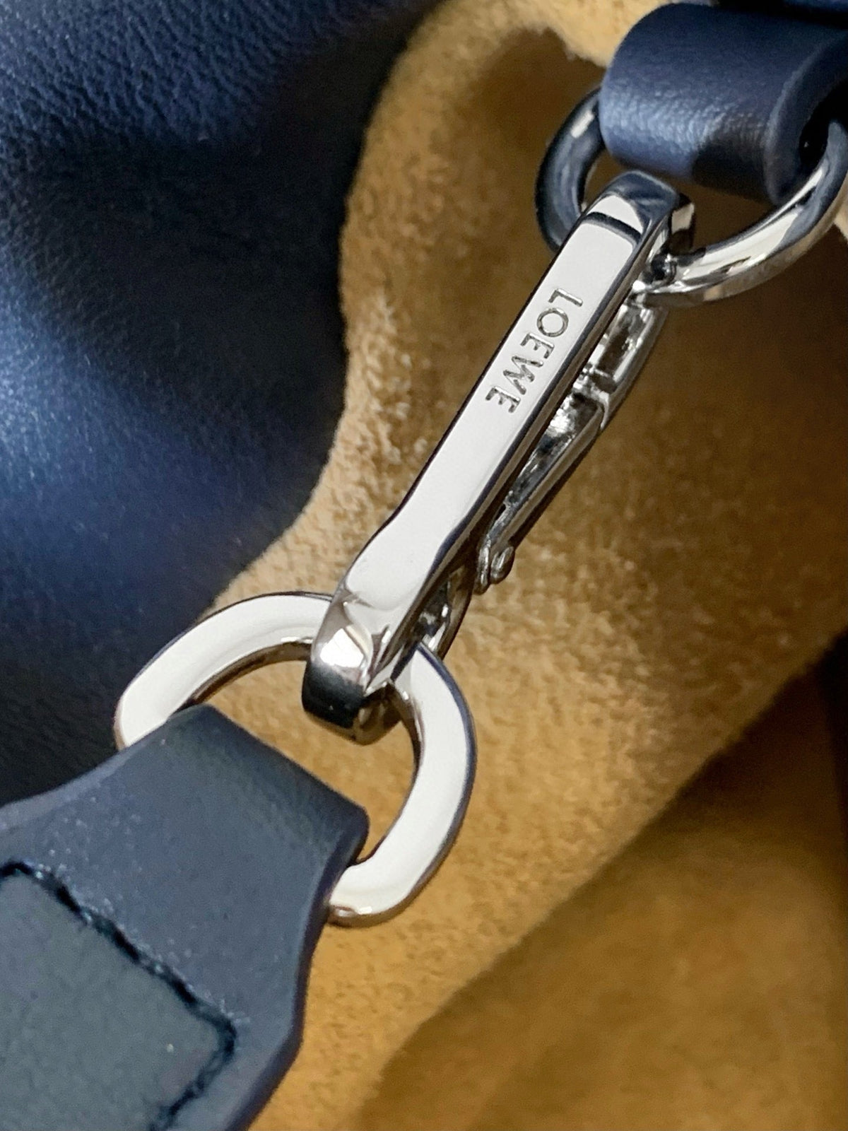 Loewe 2025 Flamenco Clutch 30cm Blue Nappa Calfskin
