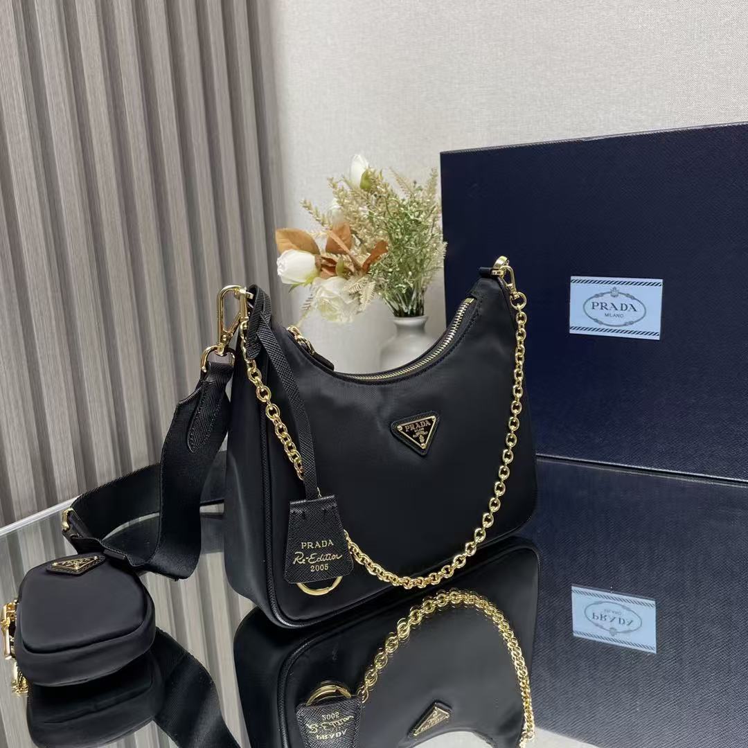 Prada Re-Edition 2005 Re-Nylon Black Bag