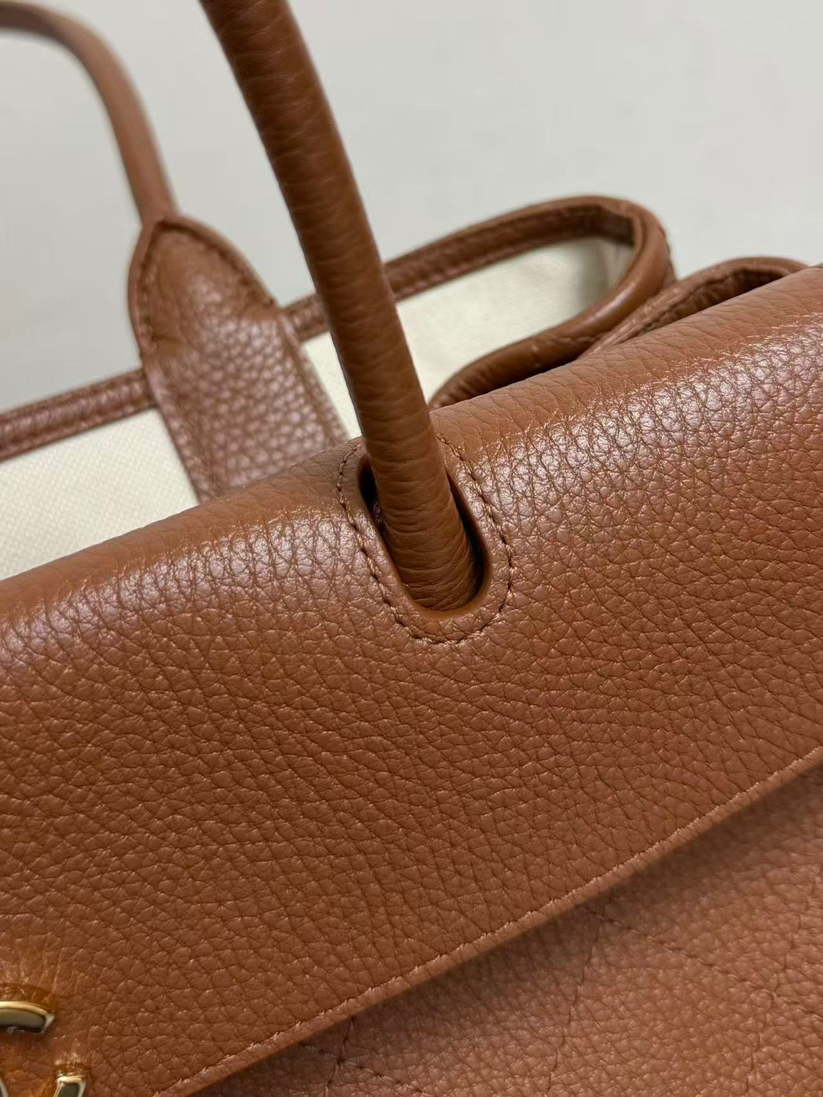Chanel 2026 Shopping Bag 31cm Brown Grained Calfskin