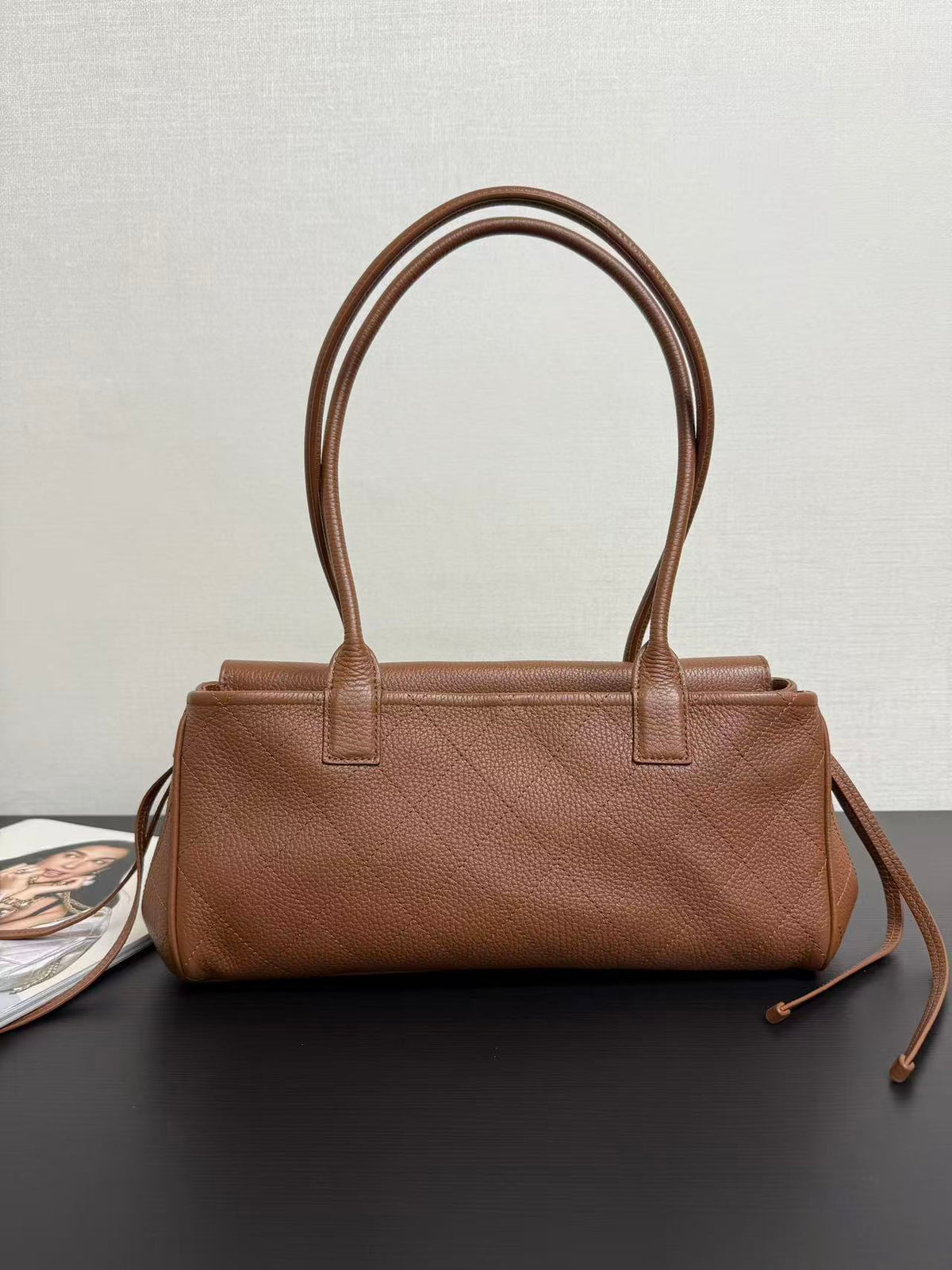 Chanel 2026 Shopping Bag 31cm Brown Grained Calfskin
