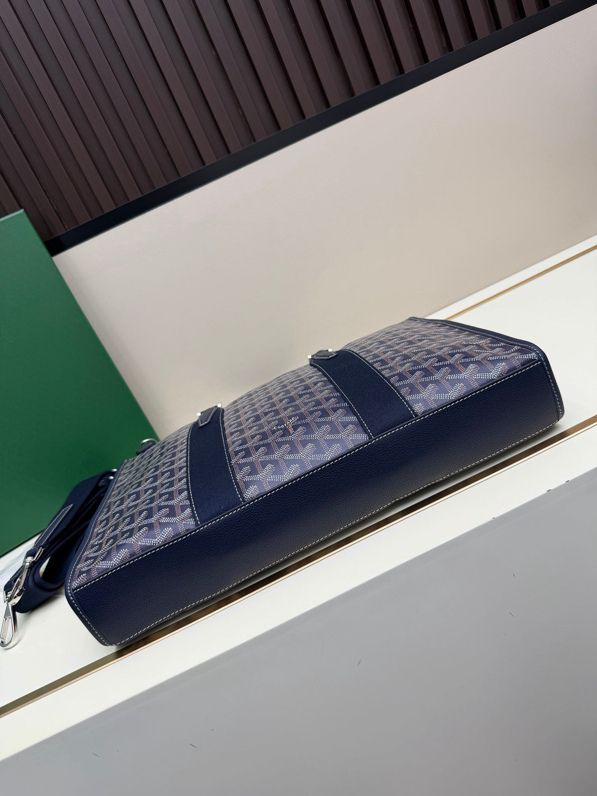 Goyard 2026 Morvan Document Bag 39cm Goyardine Canvas