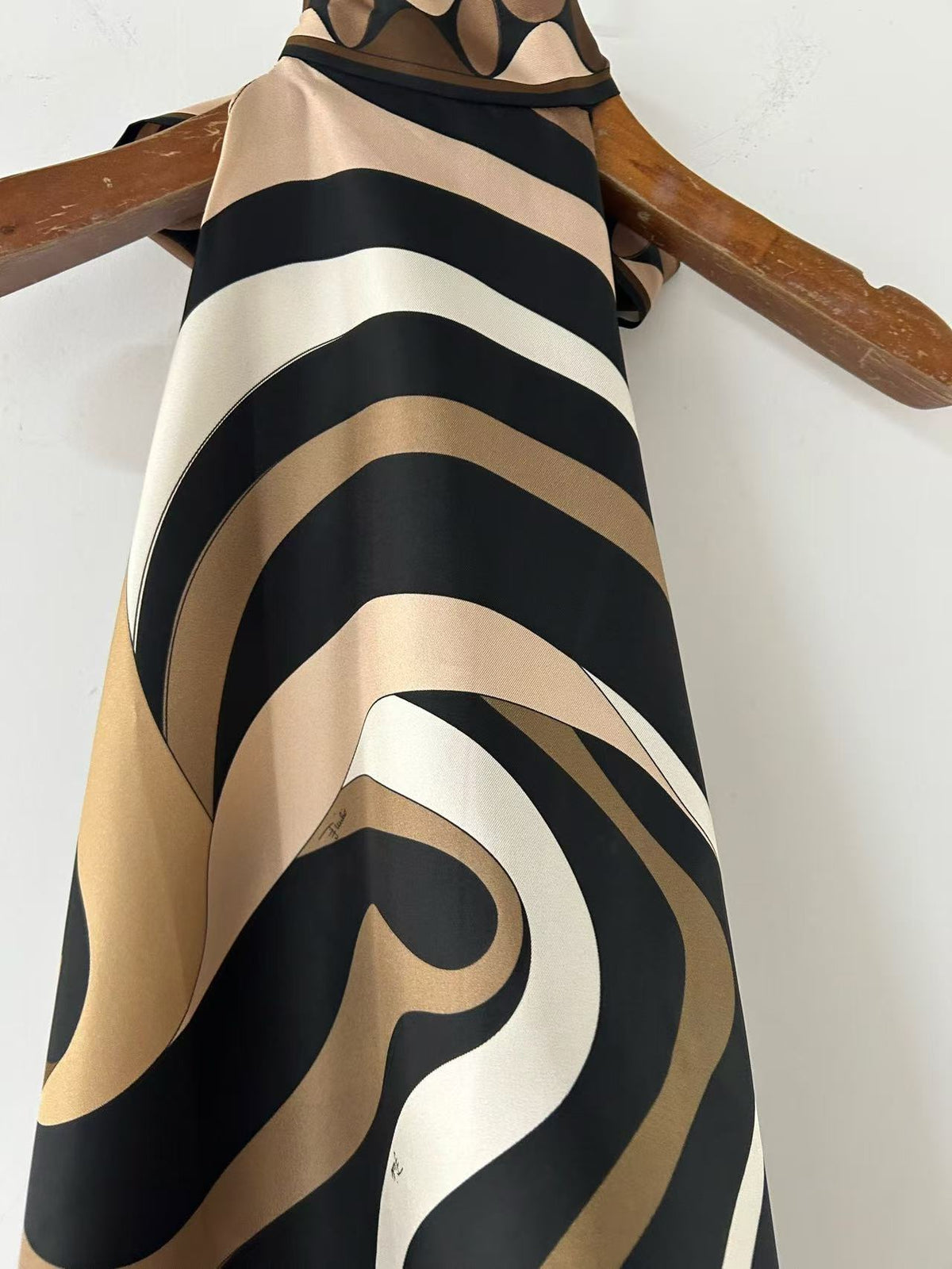 Pucci 2026 Top Black Mix Colors Silk