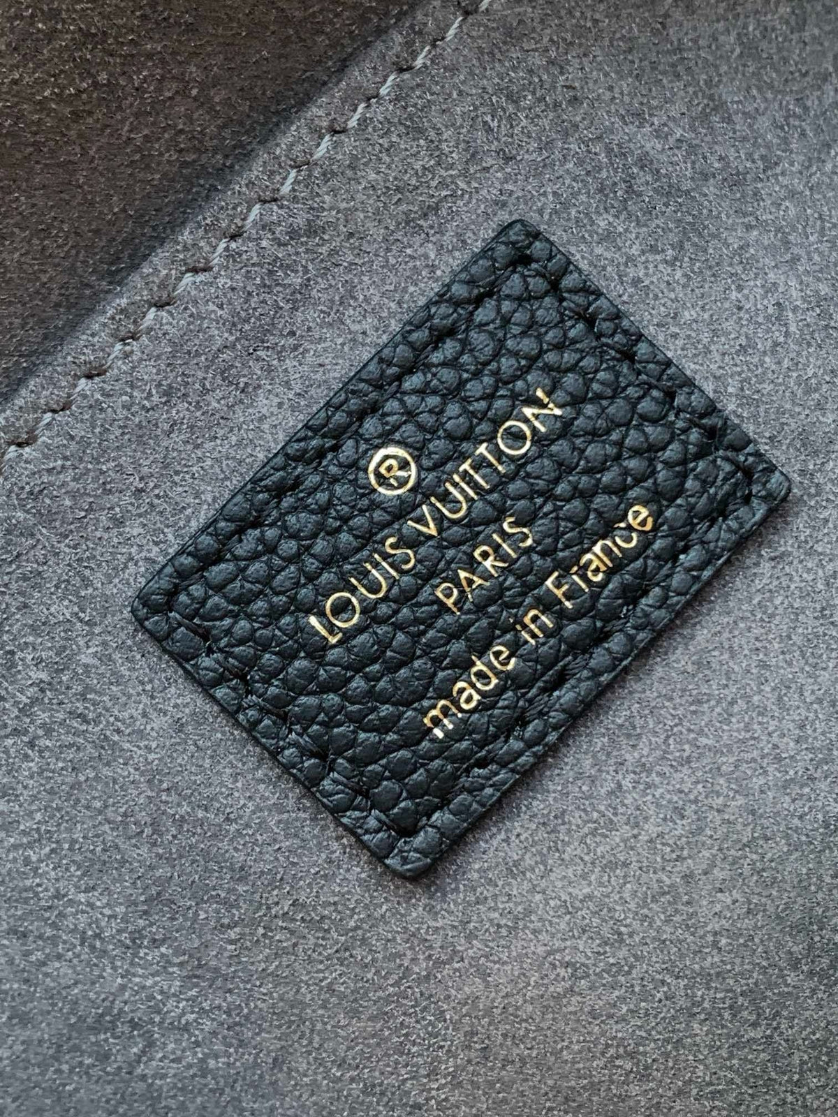 LV 2026 Madeleine Bag 30cm Black Gold Monogram Empreinte Embossed Leather