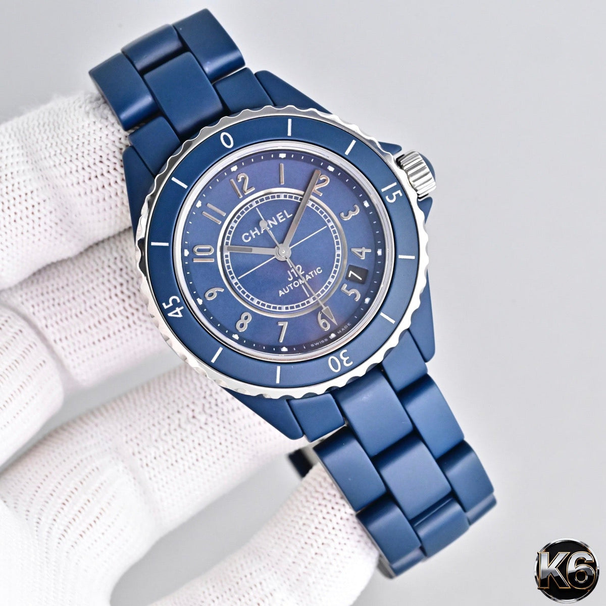 Chanel J12 Caliber 12.2 Blue Ceramic Watch